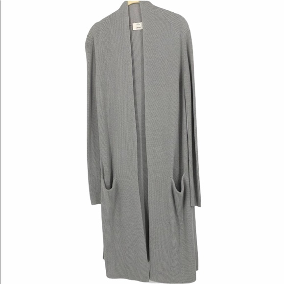 Aritzia Sweaters - Wilfred Free Long Gray Open Front Cardigan Sweater